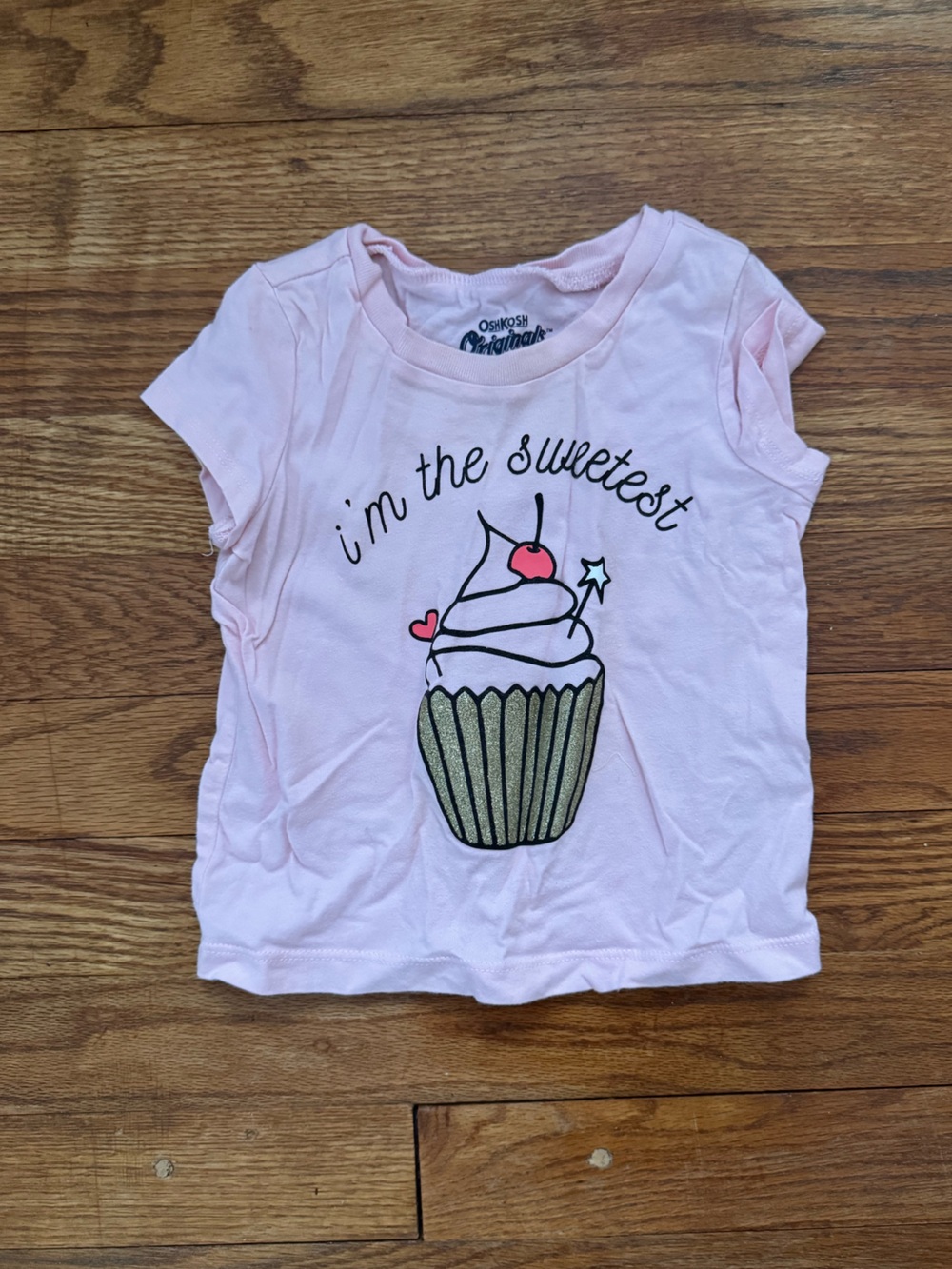 OshKosh B'gosh Light Pink Cupcake Graphic Tee